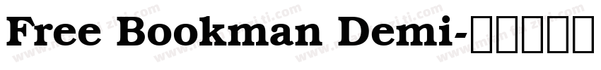 Free Bookman Demi字体转换
